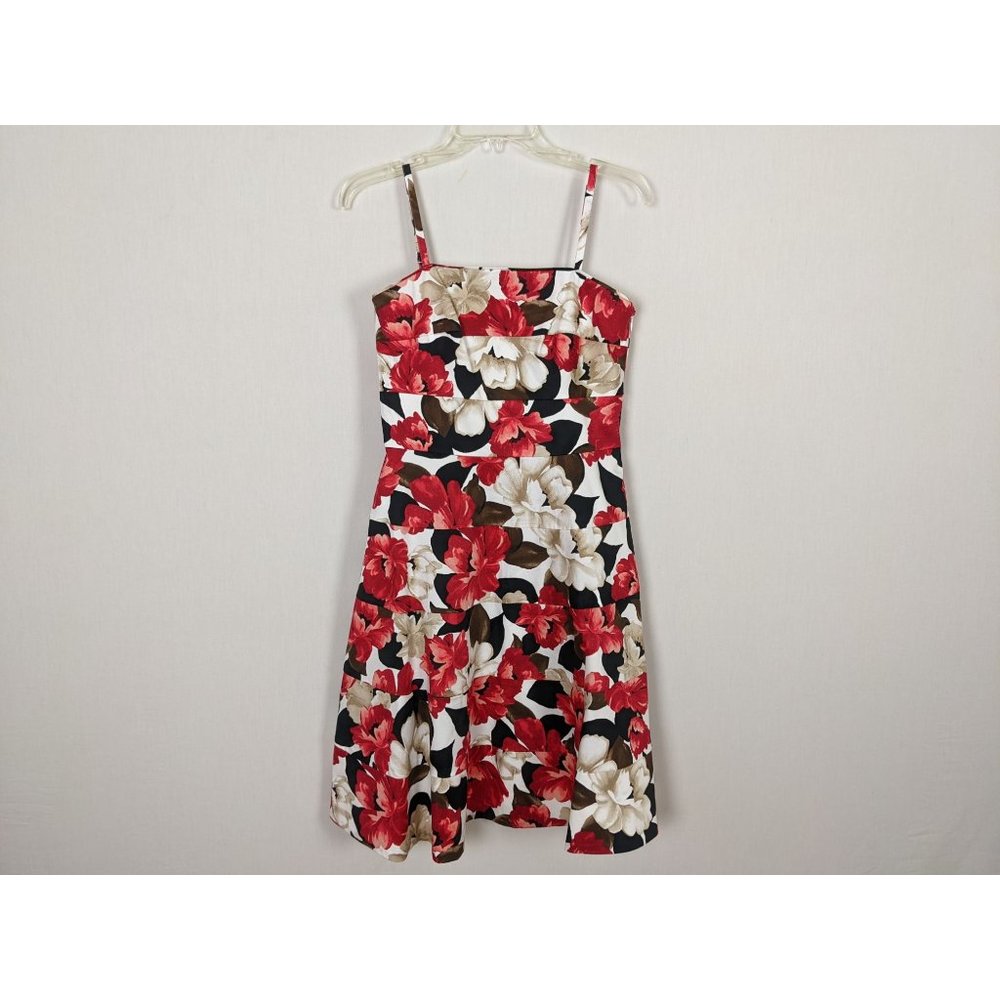 White House Black Market‎ Spaghetti strap summer floral summer dress size 4